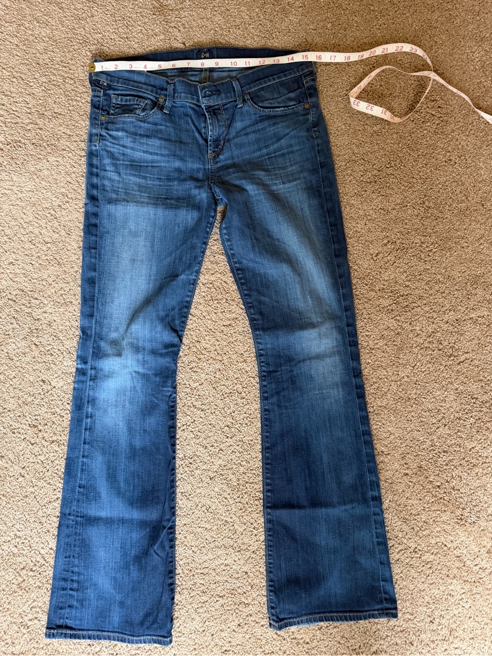 Citizens Of Humanity Medium Blue Flared Jeans